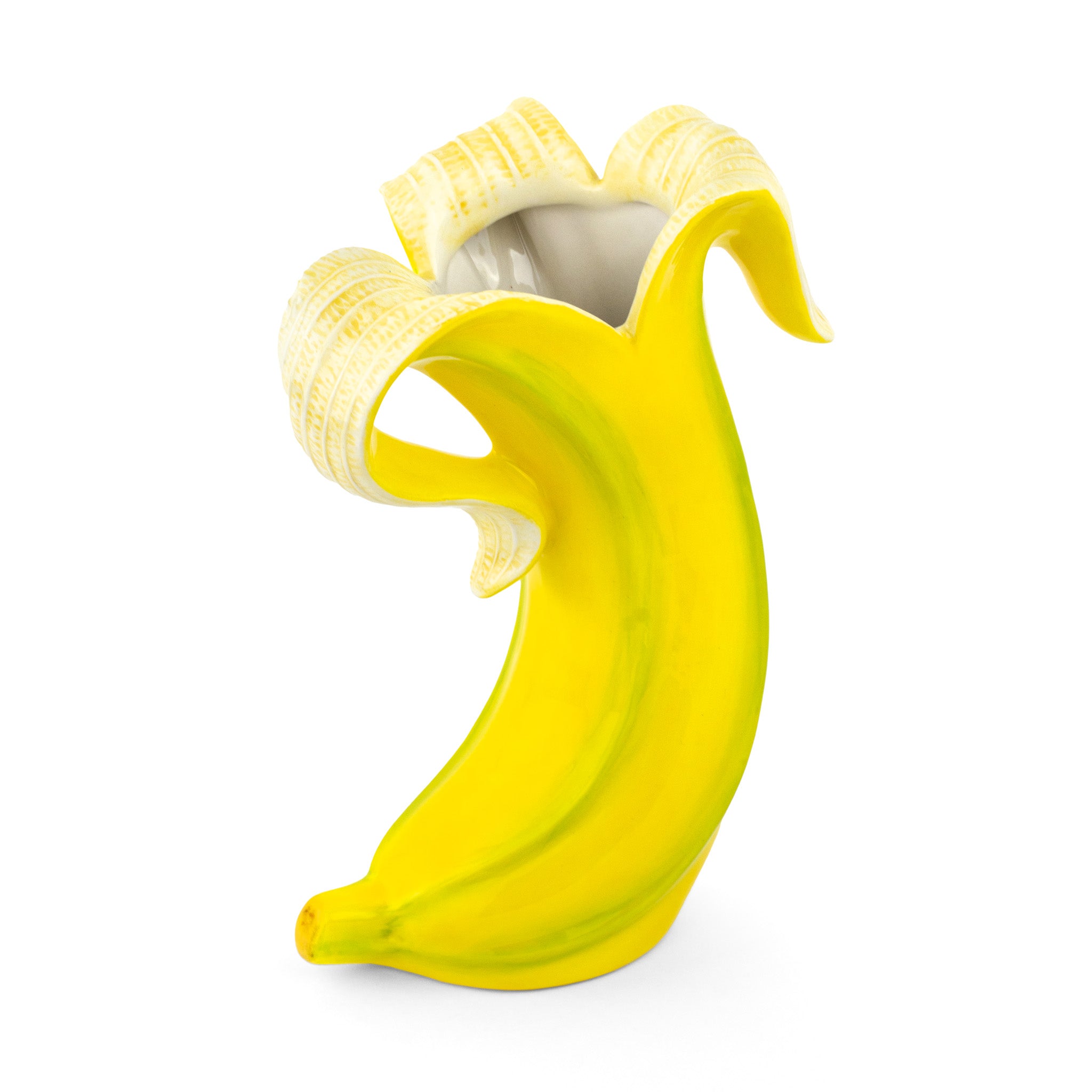 Formvase Banana, gelbe Keramik Vase von Donkey Products erhältlich bei 4D OUTFITTERS