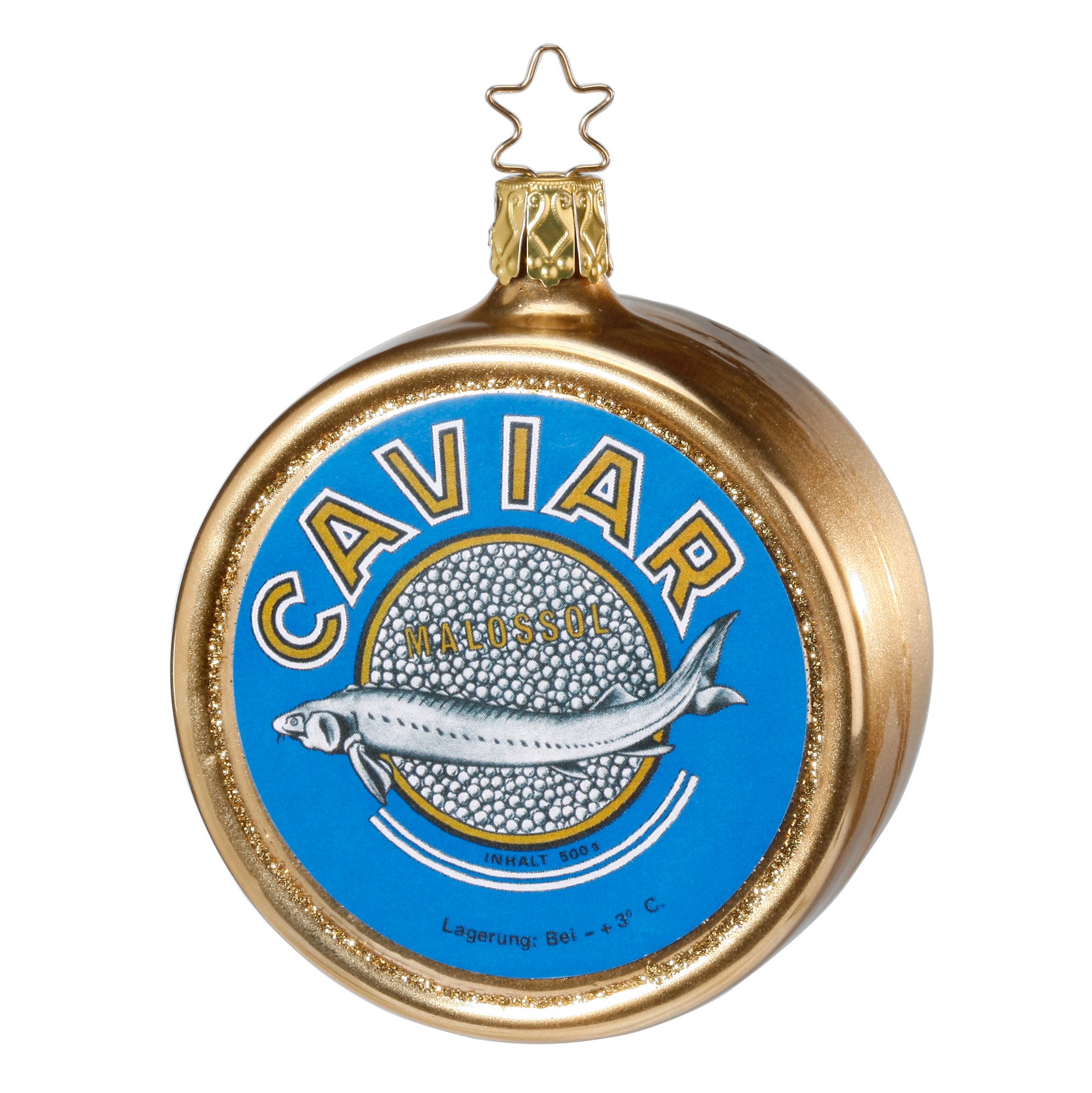 Glass ball pendant caviar