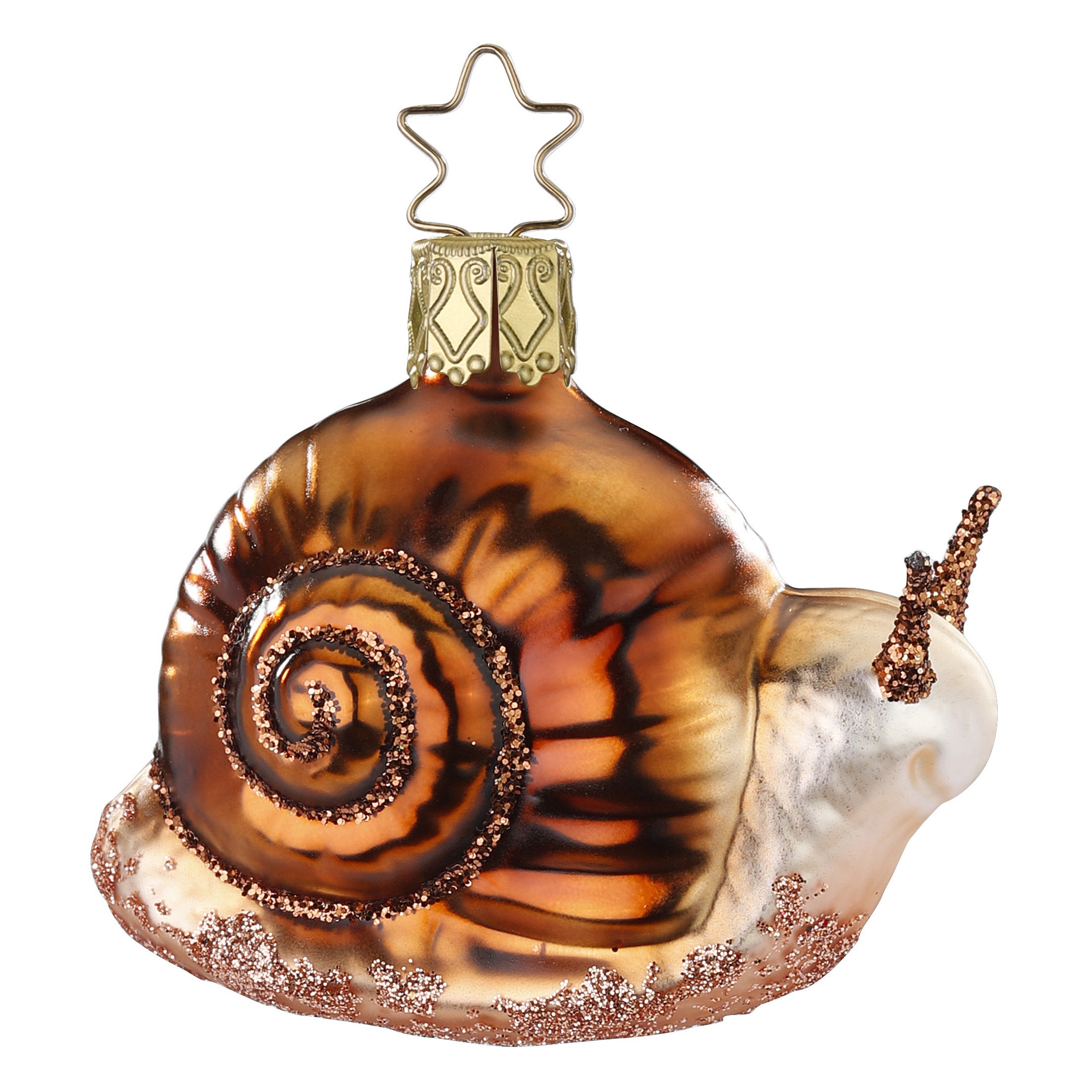 Glaskugel Anhänger Schnecke, 6,0cm