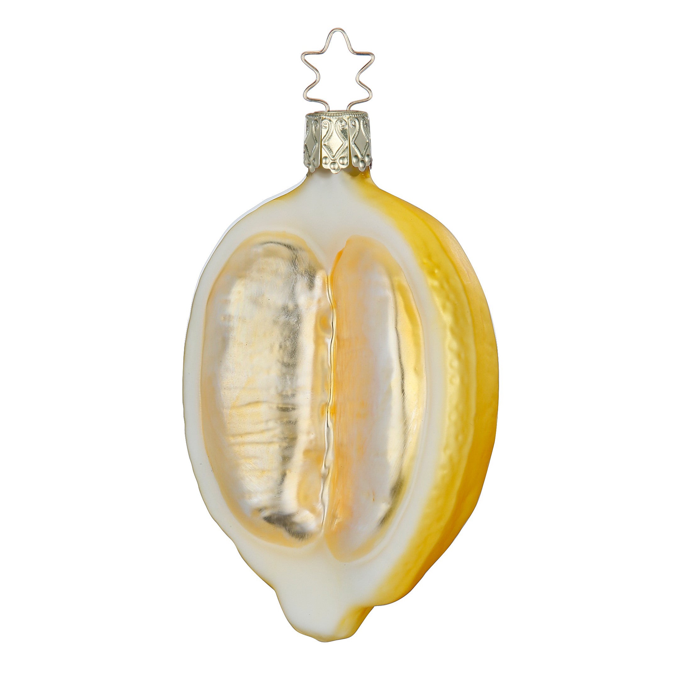 Glass ball pendant lemon half, 9.0cm