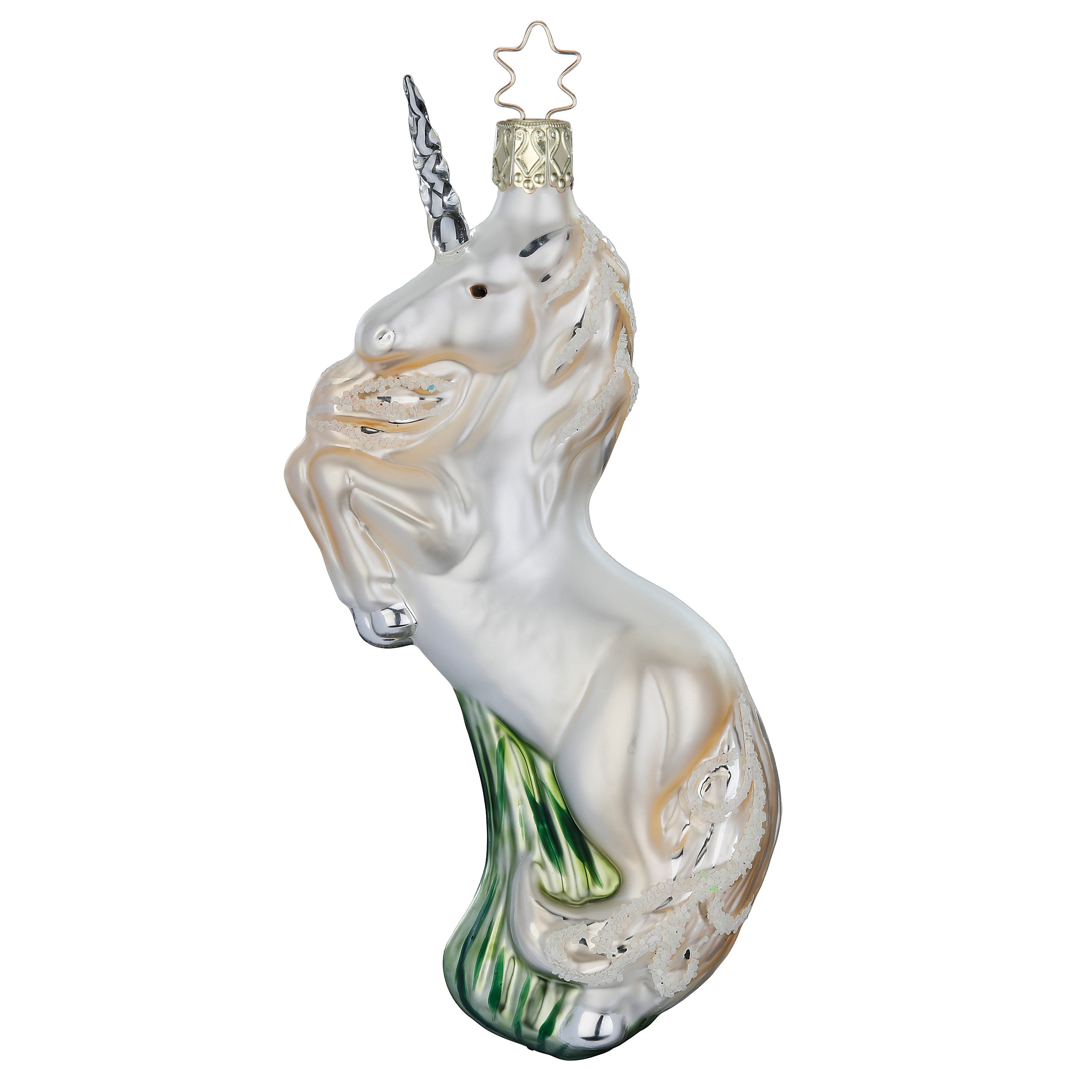 Glaskugel Anhänger Einhorn Unicorn Callista, 15,0cm