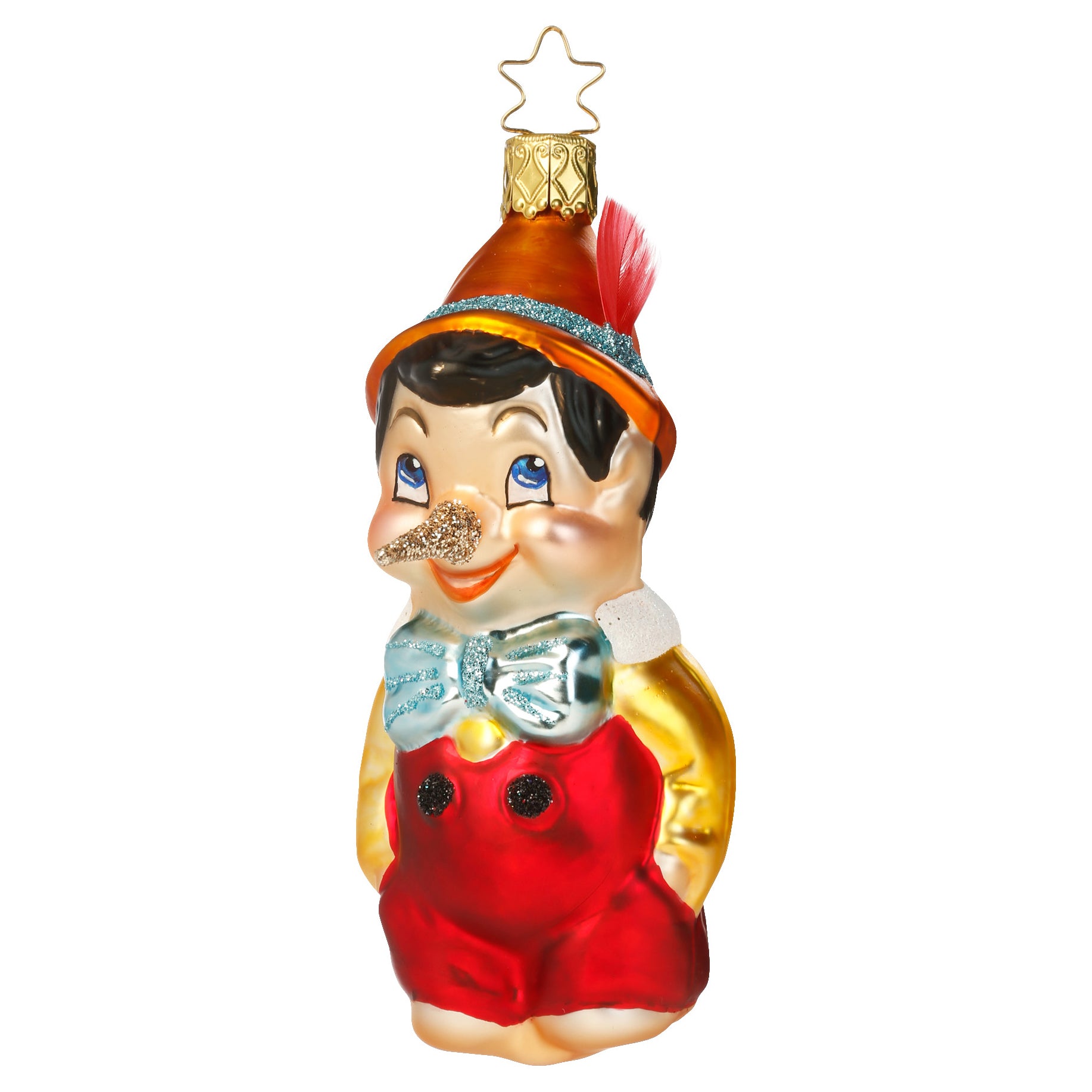 Glaskugel Anhänger Pinocchio, 11,0cm