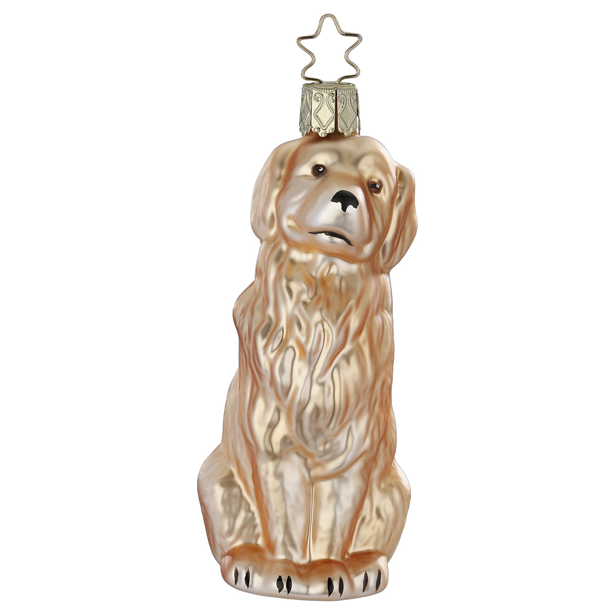 Glass ball pendant Golden Retriever, 10.5cm