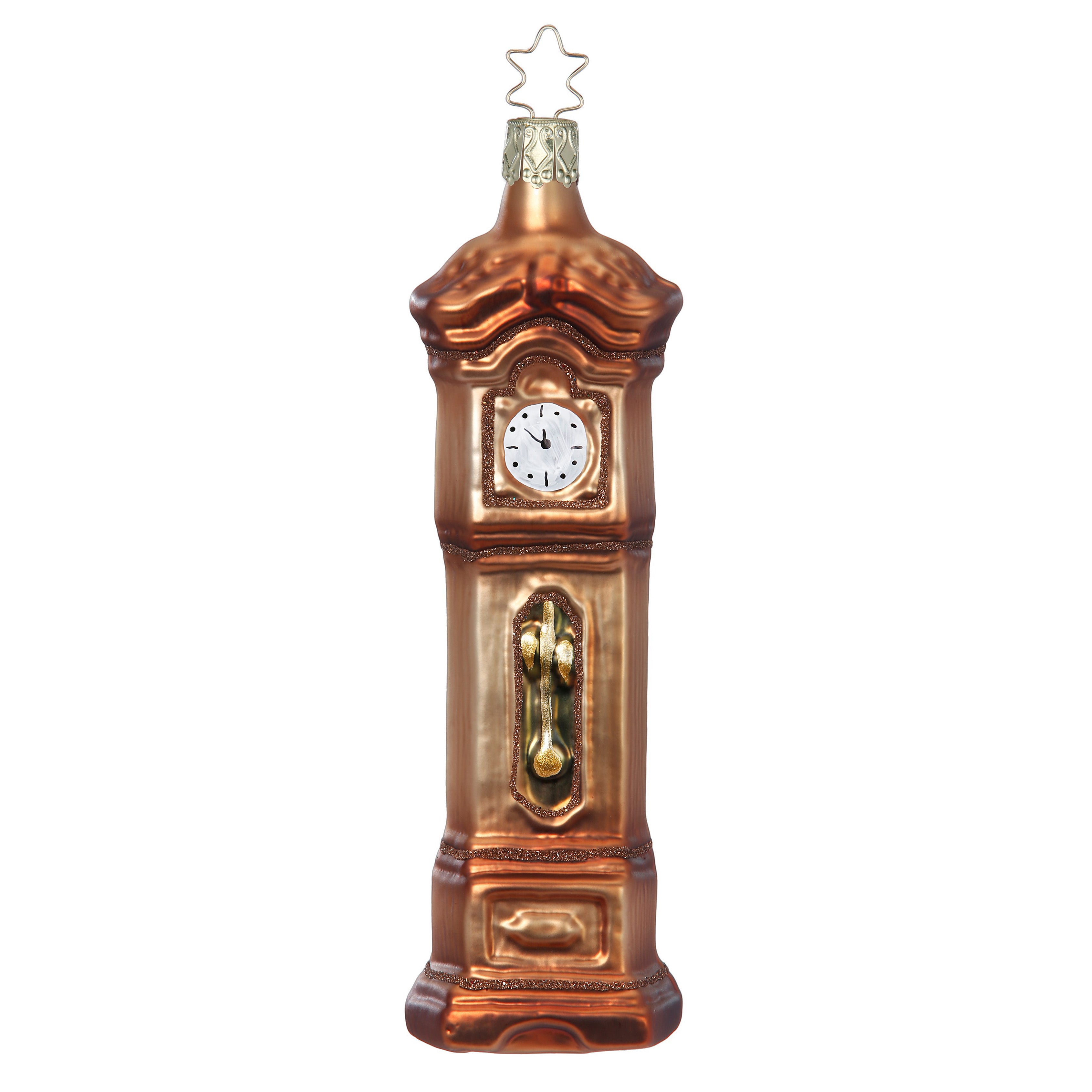 Glaskugel Anhänger Standuhr, 15,0cm