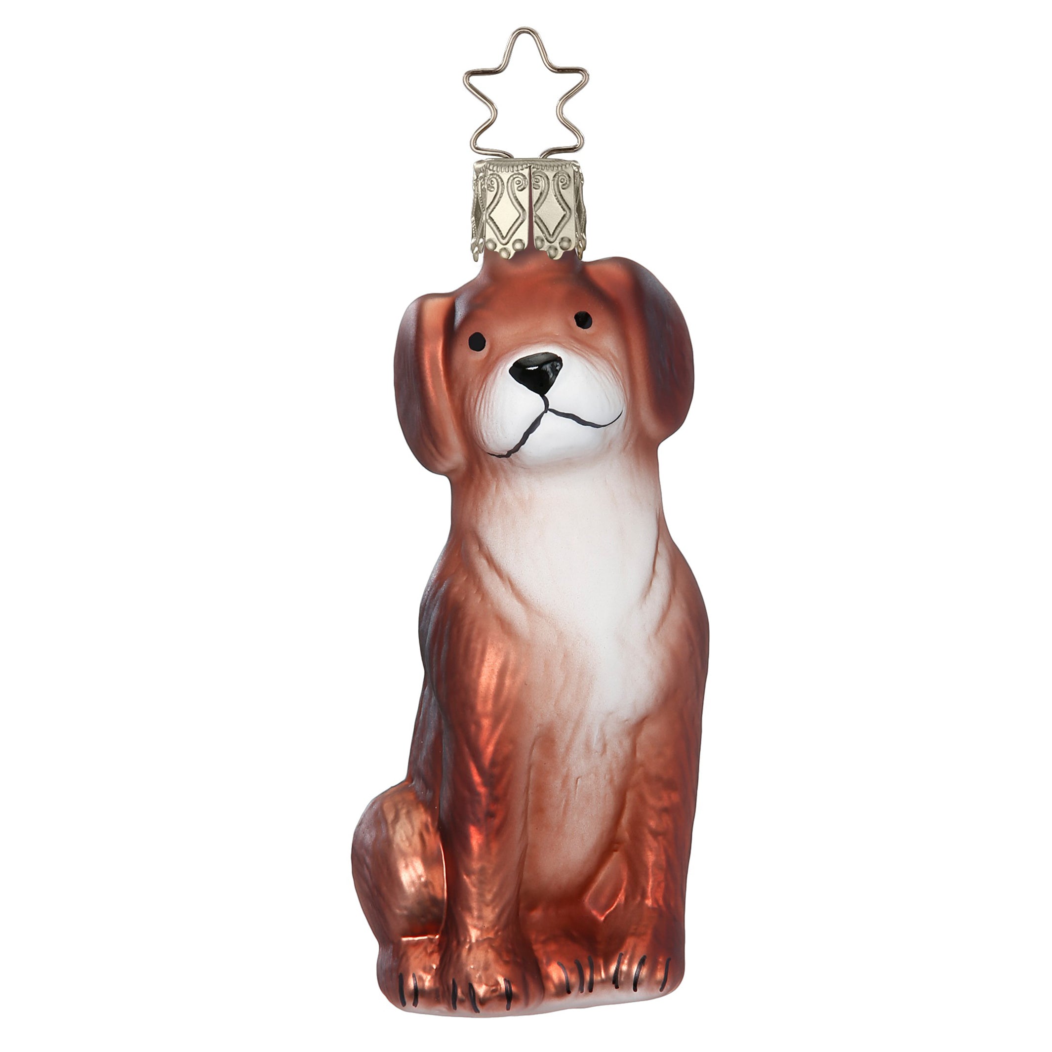 Glass Ball Pendant Beagle, 9.5cm