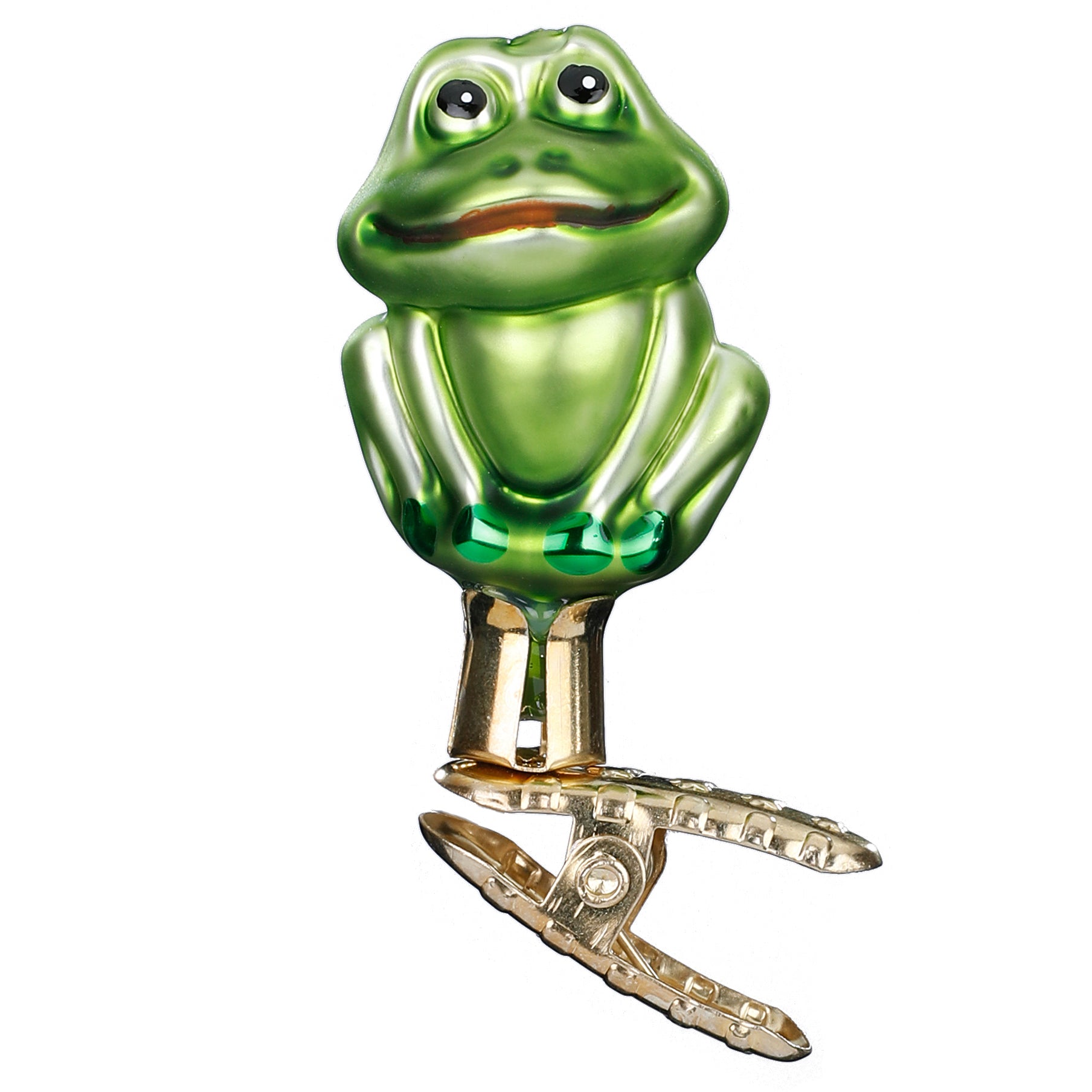 Glaskugel Clip Mini Frosch, 5,5cm