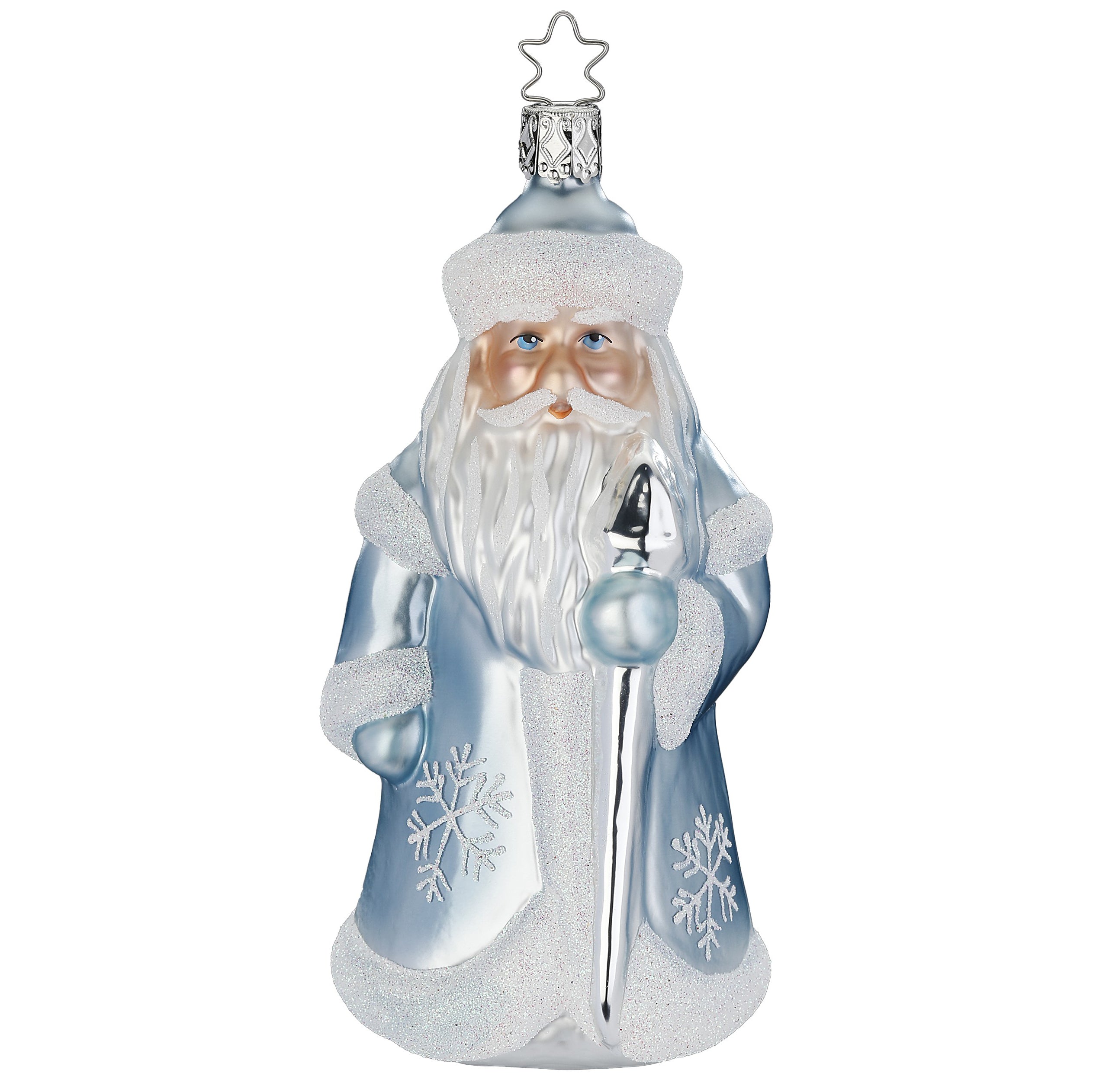 Glass ball pendant Father Frost, 14.5 cm