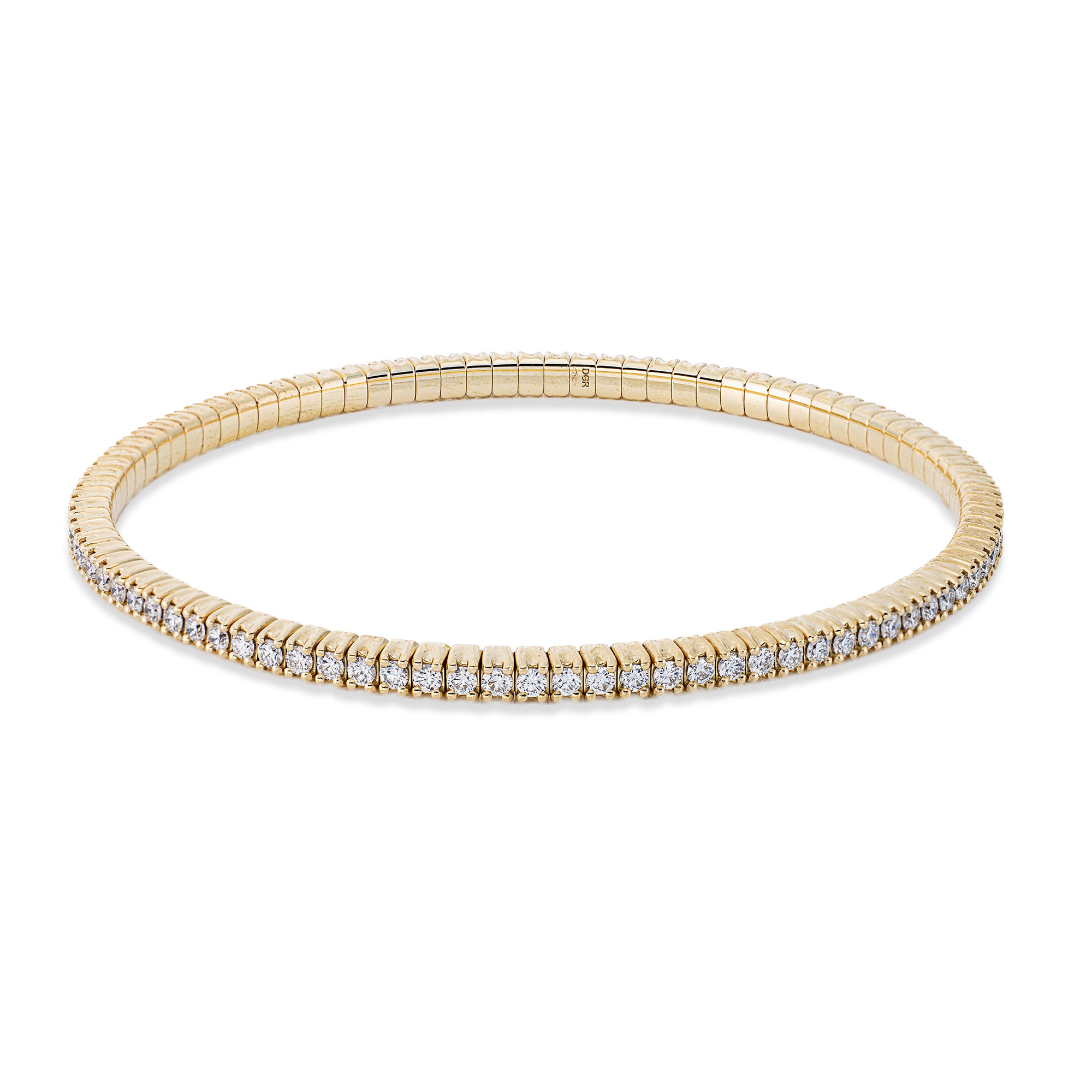 Flex Tennis Bracelet 5E44G 18kt yellow gold, diamonds