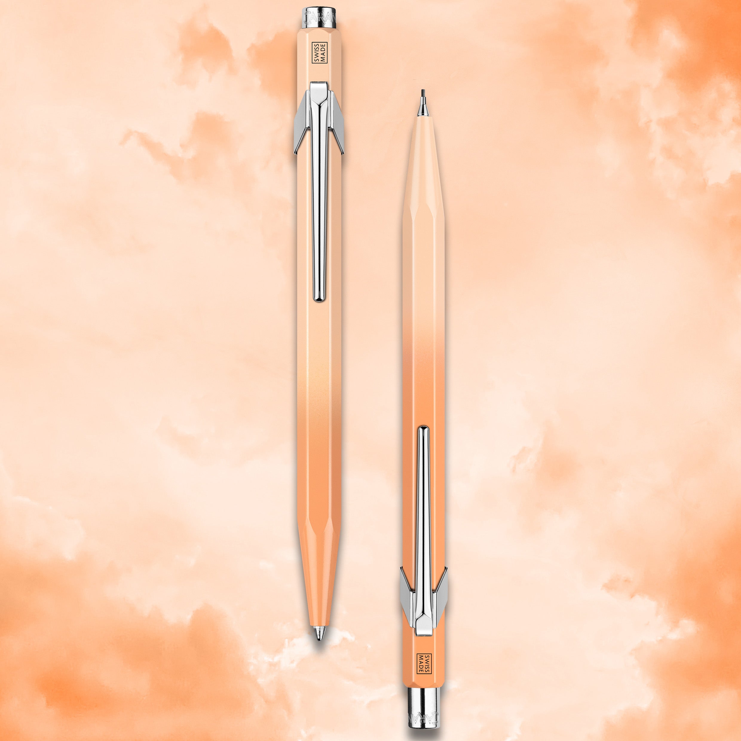 849 ballpoint pen &amp; 844 lead holder lacquered Borealis set of 2