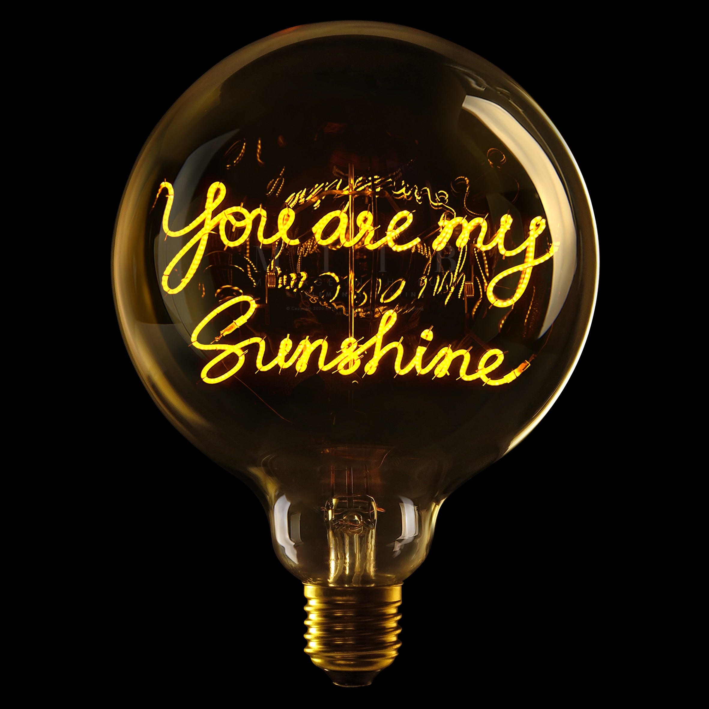 MITB LED Glühbirne - You are my Sunshine, bernstein