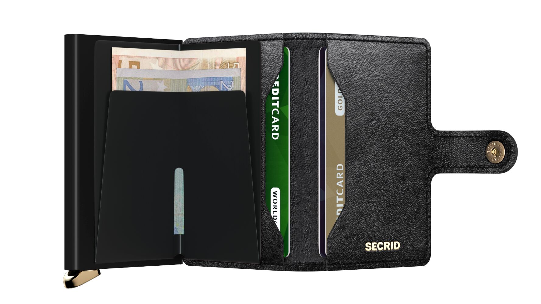 Secrid Premium Miniwallet Emboss Diamond Black Inox