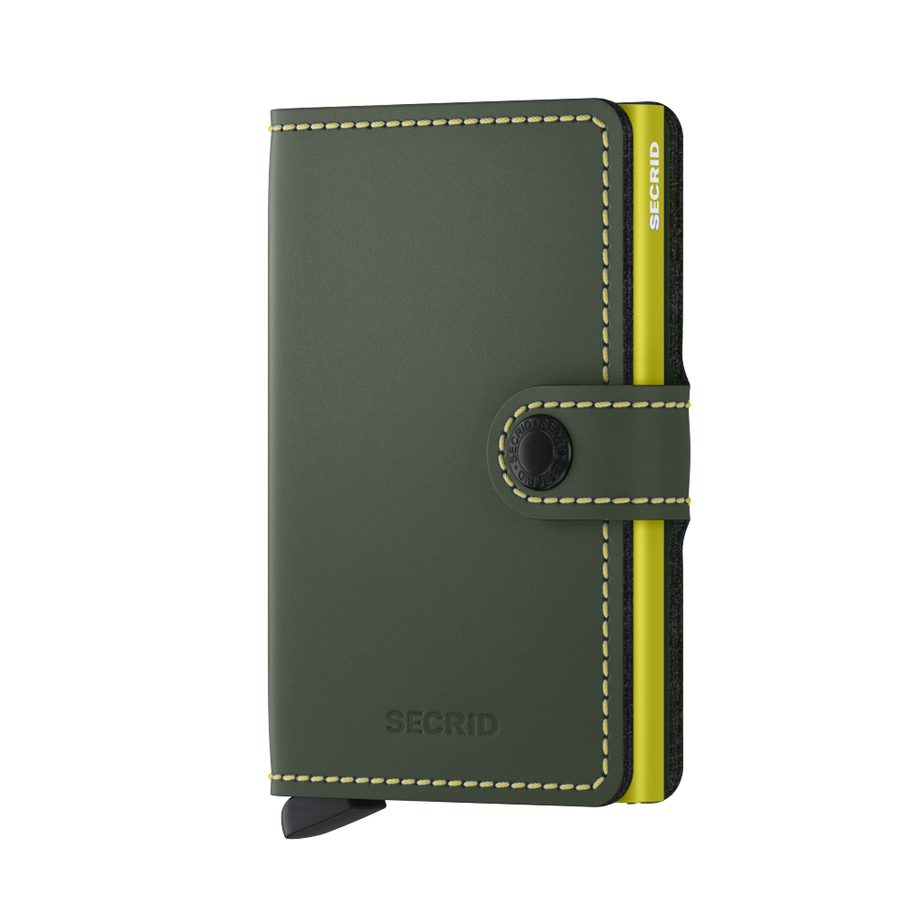 Secrid_Miniwallet_Matte_GreenLime_Front