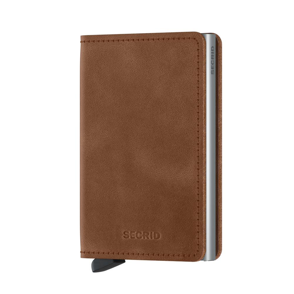 Secrid_Slimwallet_Vintage_Cognac-Silver_Front