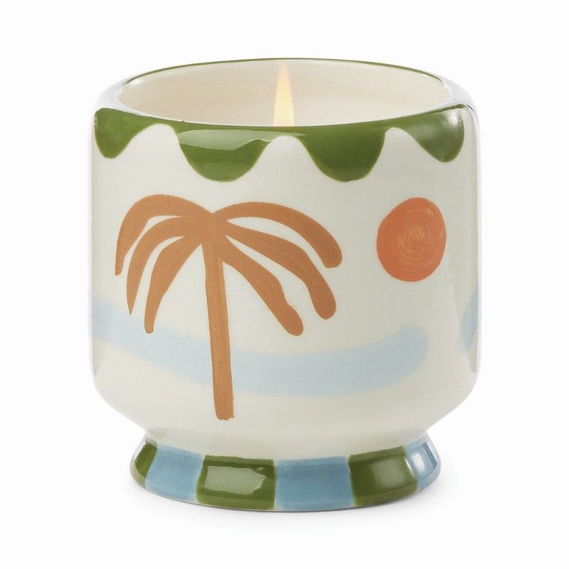 Scented candle Adopo, Palm Tree Ceramic Candle - Lush Palms