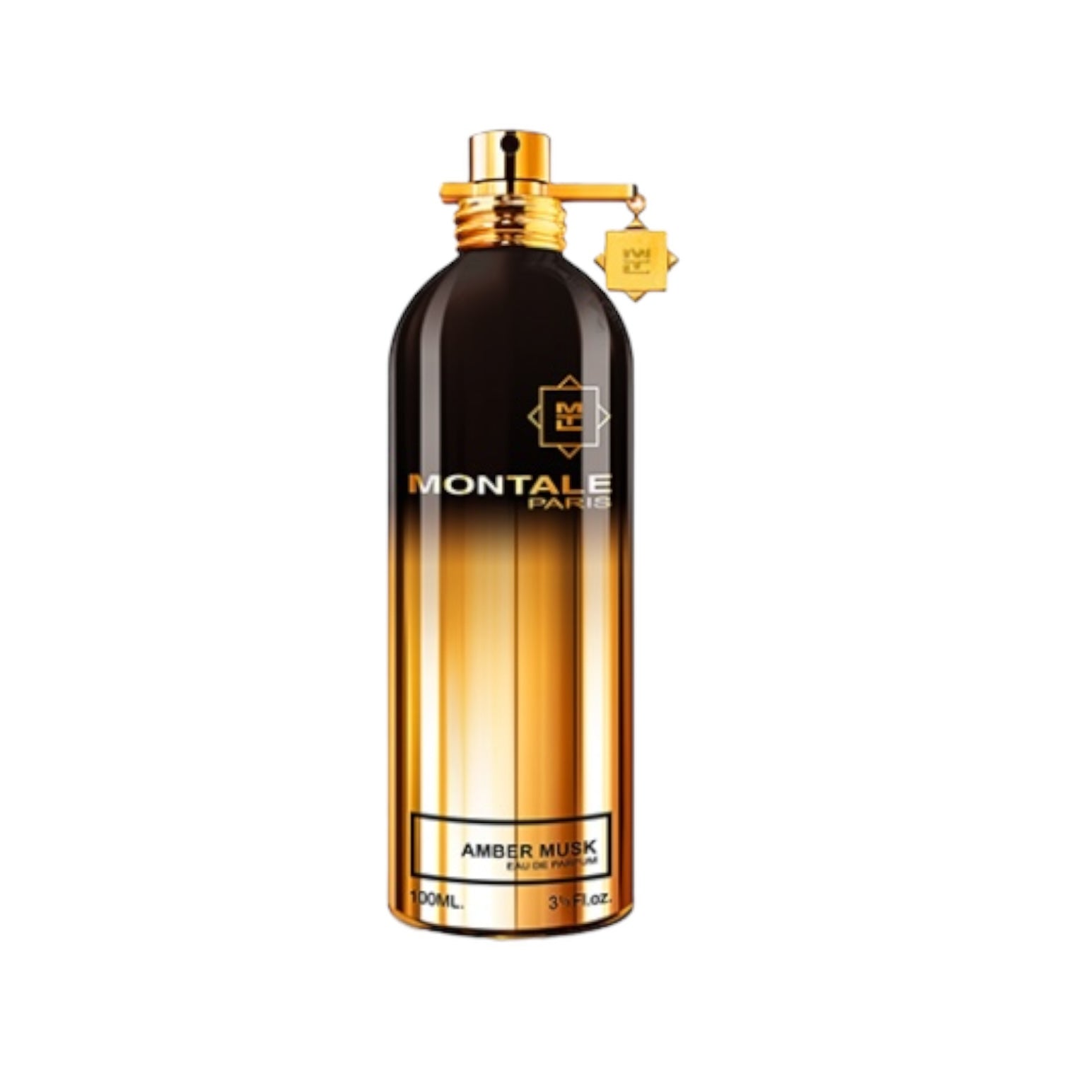 Produktbild des Parfums 'Amber Musk' von Montale – ein luxuriöser Duft mit warmen, sinnlichen Amber- und Moschusnoten, präsentiert in der charakteristischen Montale-Flasche