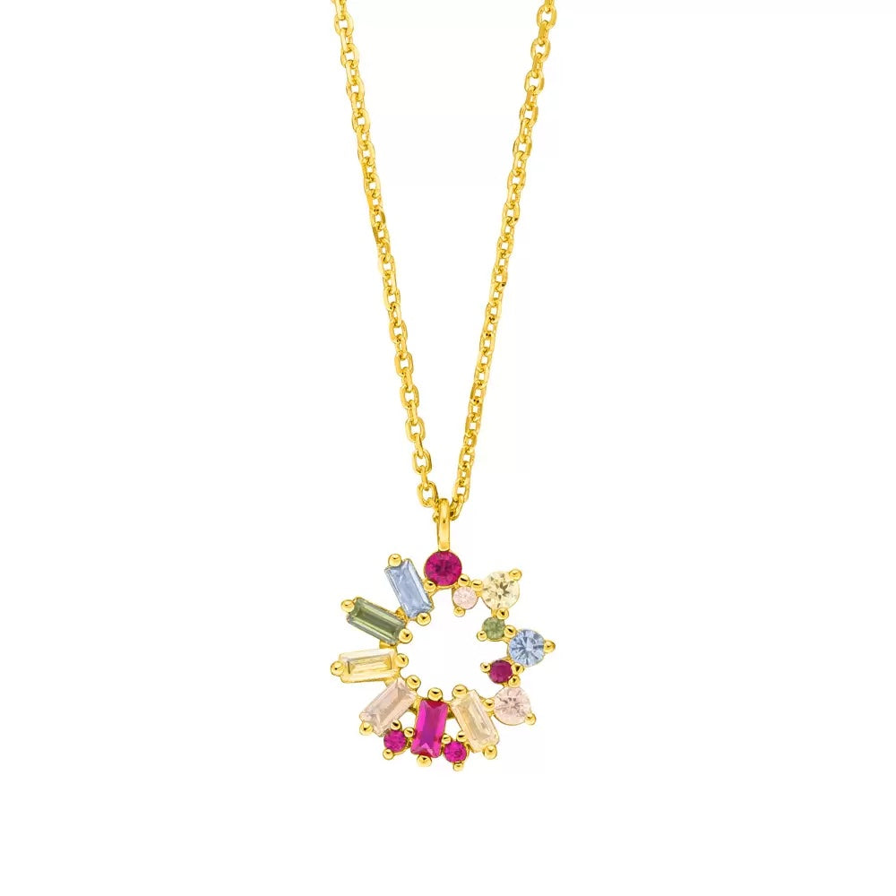 Halskette-CUBE-FLOWER-Multi-Colour-Zirkonia-18-K-Gelbgold-vergoldet-_-hk9097-mix-2