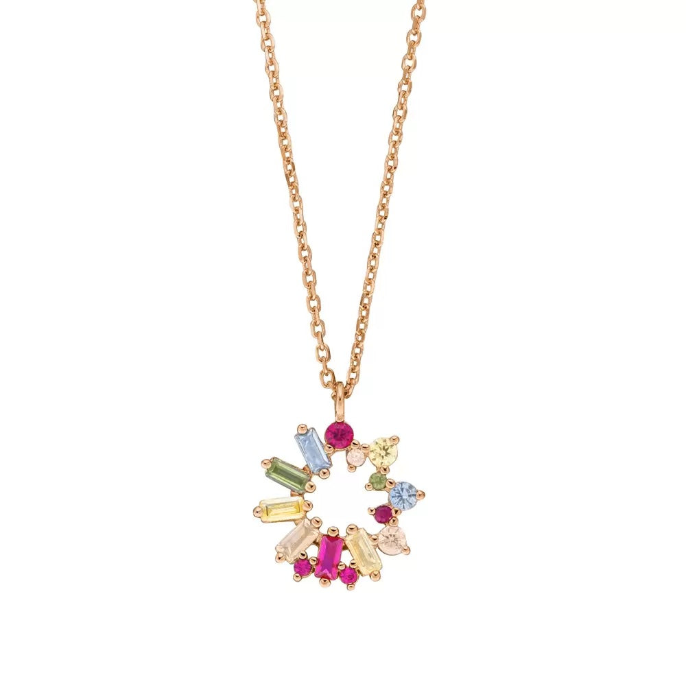 Halskette-CUBE-FLOWER-Multi-Colour-Zirkonia-18-K-Rosegold-vergoldet-_-hk9297-mix