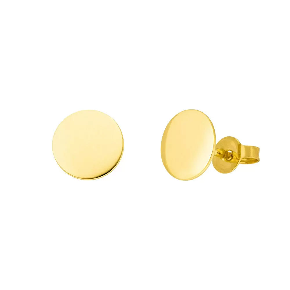 Ohrstecker-Disc-8-mm-14-K-Gelbgold-_-fs9014