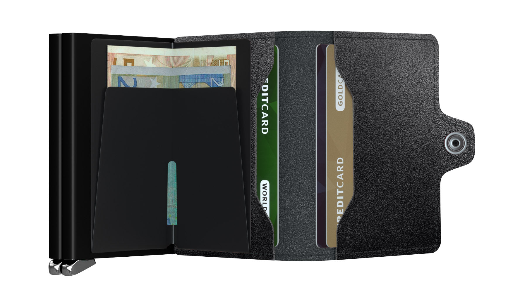 Secrid-Twinwallet-Dusk-Black-Inox-Open