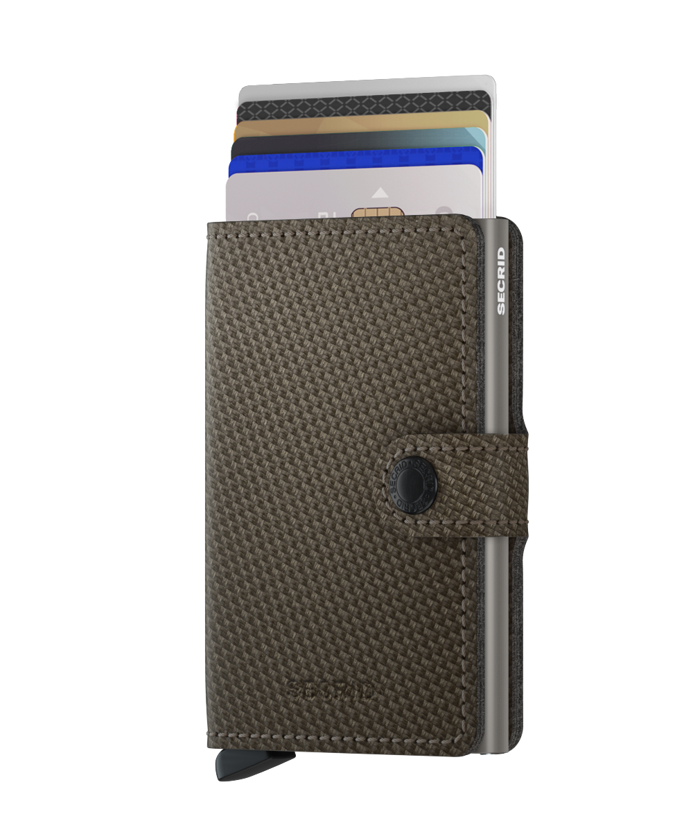 Secrid_Miniwallet_Carbon_Khaki_Front_Cards